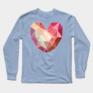 Crystal Heart (Rainbow) Long Sleeve T-Shirt